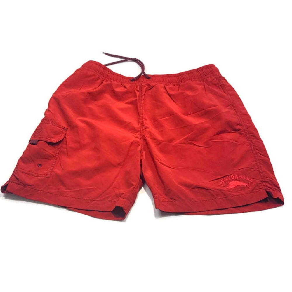 Tommy Bahama Relax Swim Trunks Large Orange/Red